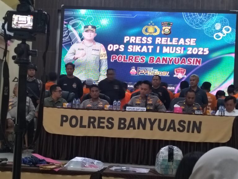 Polres Banyuasin Komitmen Jaga Kamtibmas, Angka Kriminalitas Menurun